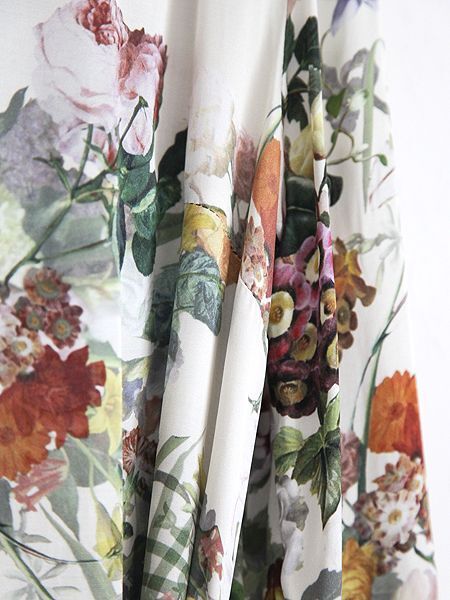 イタリア フラワープリント シャツタイプのロング丈ワンピース Sサイズ